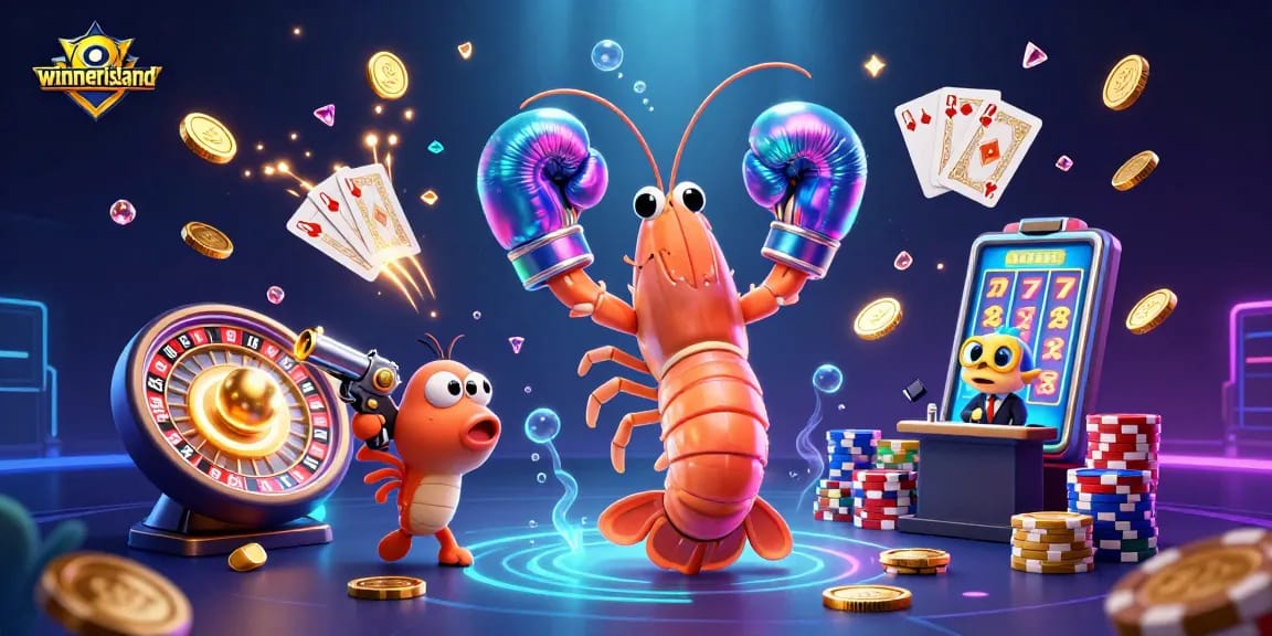 Spin the reels at winnerisland with colorful poker chips and cascading coins for big wins!