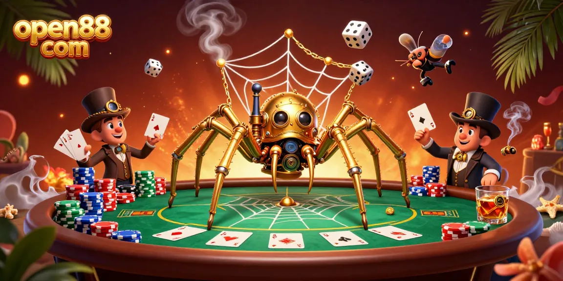 Engage with the action at open88 com where golden web captures dice, and cards abound.